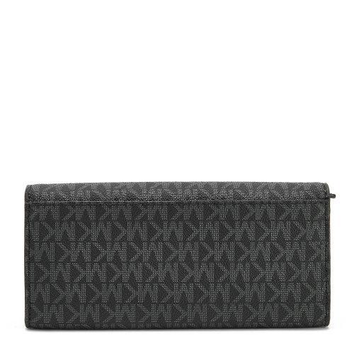 Michael Kors/迈克·科尔斯黑色PVC/配皮女士长款钱夹 商品图1