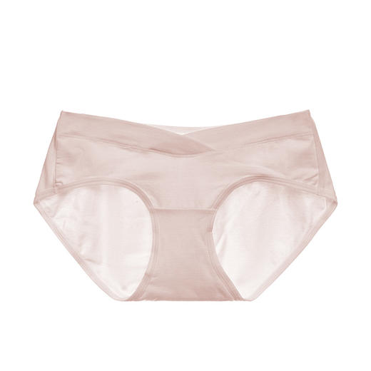 雅黛丽内裤女纯色简约舒适纯棉裆部V型托腹孕妇内裤三条组合装DY06202（3条装） 商品图1