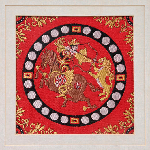 蜀锦画框-狩猎图 商品图4