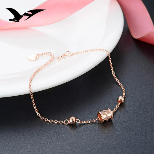 YJCS004345-日韩风清新首饰手链女生简约玫瑰金素银手饰 商品图3