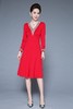 TQ-2849秋新款妈妈装时尚优雅婚宴礼服连衣裙 商品缩略图2