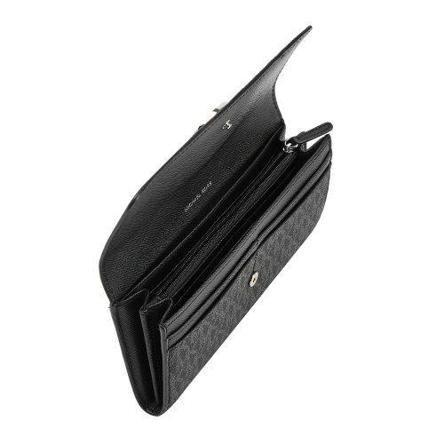 Michael Kors/迈克·科尔斯黑色PVC/配皮女士长款钱夹 商品图2