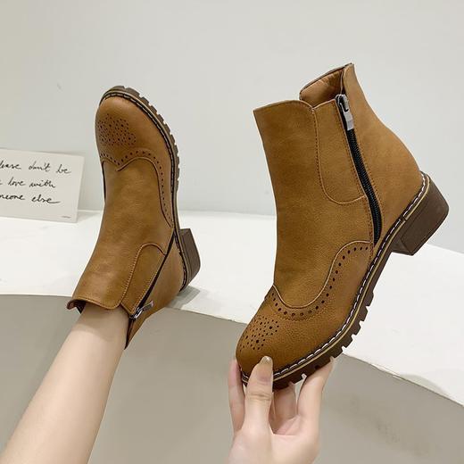 LN-1045秋冬新款欧美外贸圆头大码马丁靴 商品图2