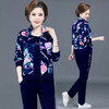 SP-702083中老年妈妈春秋新款运动服套装三件套 商品缩略图2