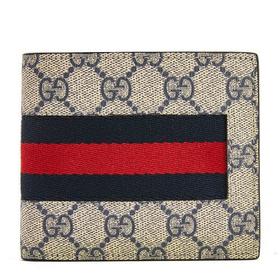 GUCCI/古驰男士卡其色PVC钱包408829-KHN4N-4080卡其色