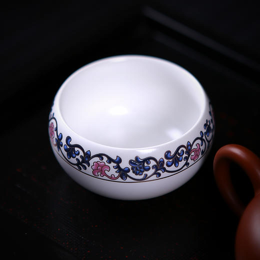 【茶杯/品茗杯】圆形单杯_兰藤花茶杯主人杯青花瓷 商品图3
