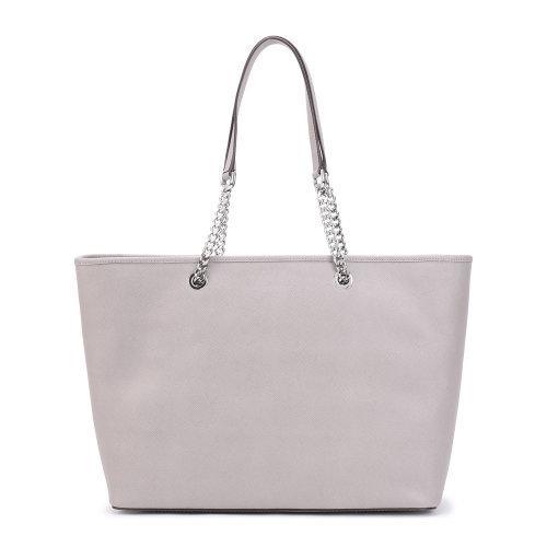 Michael Kors/迈克·科尔斯灰色皮质手提单肩包30T6SJ8T2L PEARL GREY 商品图1