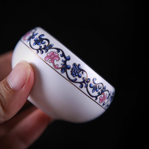 【茶杯/品茗杯】圆形单杯_兰藤花茶杯主人杯青花瓷 商品图4