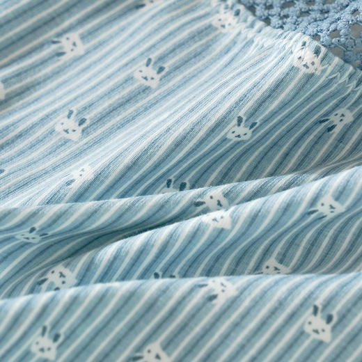 雅黛丽内裤女印花条纹蕾丝边舒适中腰纯棉裆部亲肤内裤单条装DYK03061 商品图4