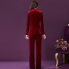 WXY-W-ANE-8537金丝绒西装两件套女时尚洋气百搭减龄套装 商品缩略图2