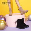 西村名物2020冬季新款雪地靴女懒兔毛防滑真皮厚底保暖靴子T29DS41671 商品缩略图2