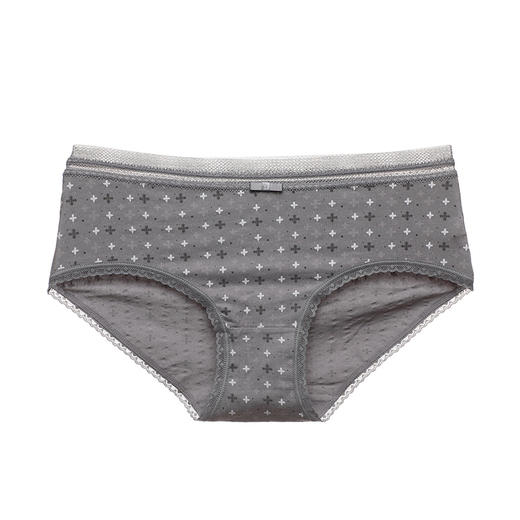 雅黛丽内裤女士蕾丝边印花舒适中腰纯棉裆部亲肤内裤5条混色装DYK03073(5条装) 商品图1