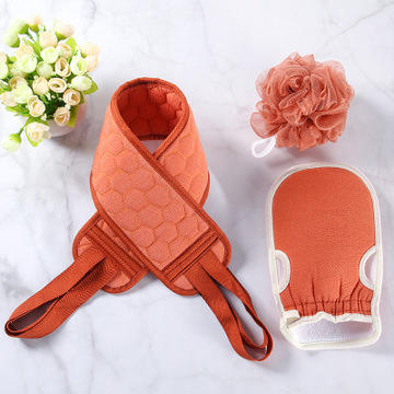 搓澡巾三件套(洗澡巾、拉背条、沐浴球) 商品图2