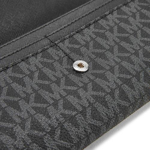 Michael Kors/迈克·科尔斯黑色PVC/配皮女士长款钱夹 商品图4