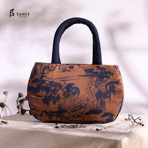 TANGY Collection / 天意精品 烟蓝系列 半莨印花包包 商品图0