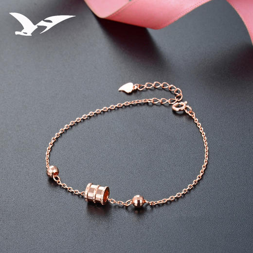 YJCS004345-日韩风清新首饰手链女生简约玫瑰金素银手饰 商品图0