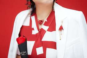 【黛袋当代艺术饰品】蜘蛛侠捕心系列—牵手合心项链