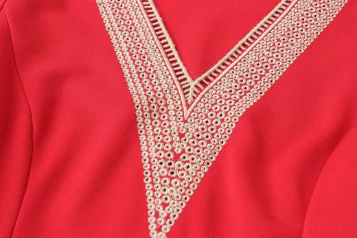 TQ-2849秋新款妈妈装时尚优雅婚宴礼服连衣裙 商品图3