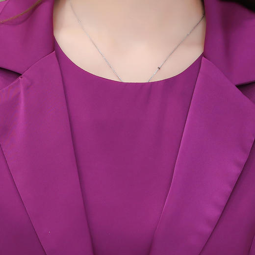 QYM-YJ-X801-Y短款西装外套职业套装连衣裙两件套 商品图3