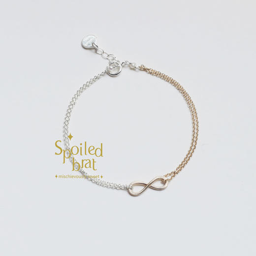 spoiledbat jewelry金银无极限银手链 商品图0