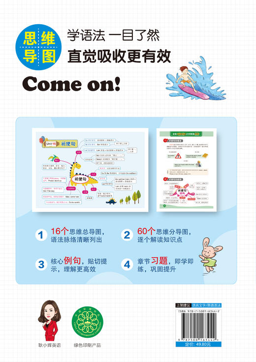 全彩思维导图小学英语语小学英语单词全2册 商品图4