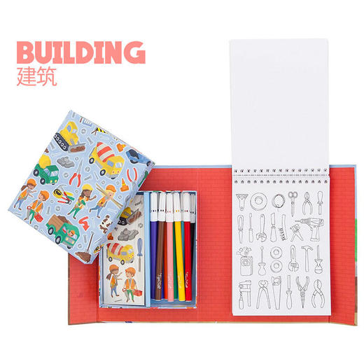 TIGERTRIBE澳洲进口水彩画画儿童创意涂色绘本便携旅行装 商品图8