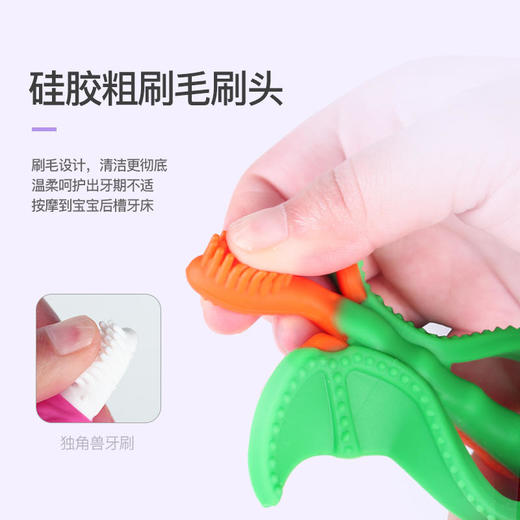 【新品】香蕉宝宝硅胶婴儿牙胶-独角兽/火龙款 商品图2