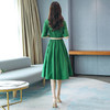 WZNH-BBL9960圆领套头宽松纯色清新森系可爱时尚连衣裙 商品缩略图3