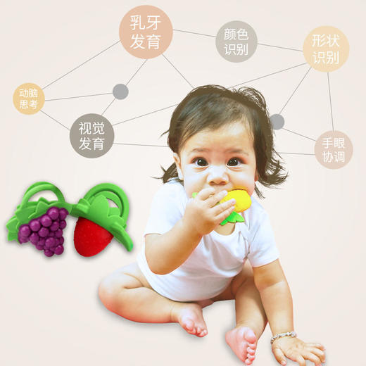 香蕉宝宝婴儿牙胶硅胶指套牙胶 商品图2