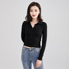 YSL-TC1007新款女装韩版气质长袖修身翻领上衣 商品缩略图3