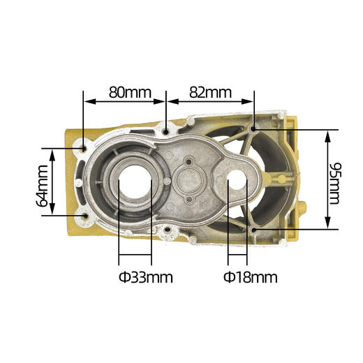 【货号00933】金凤凰95电镐机壳电镐配件电镐齿轮箱 电镐箱体铝件 商品图3