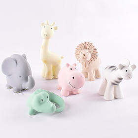 Tikiri丛林动物系列乳胶摇铃牙胶浴室玩具