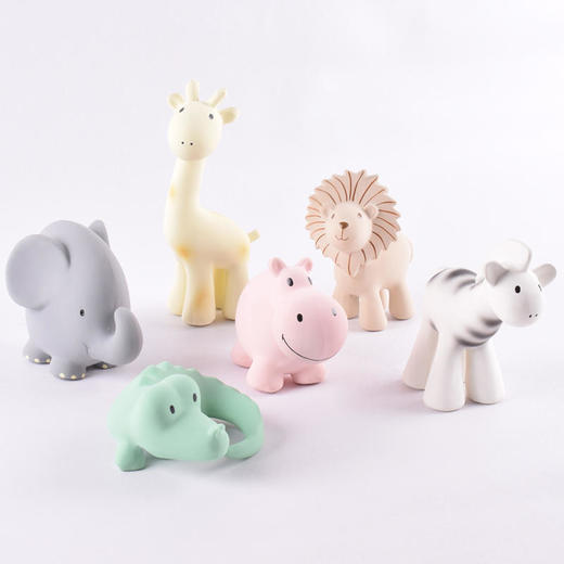 Tikiri丛林动物系列乳胶摇铃牙胶浴室玩具 商品图0