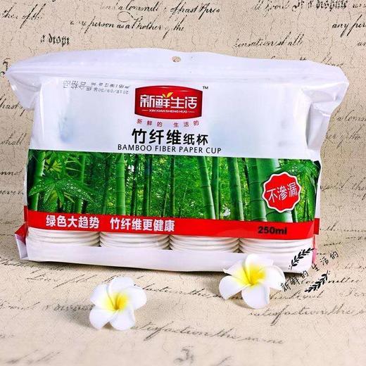 新鲜生活SH-9042-2竹纤维纸杯四排*1包 商品图0