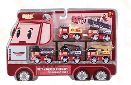 森达儿城市回力车队玩具*1板