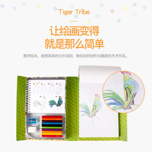 TIGERTRIBE澳洲进口水彩画画收纳盒方便携带如何画画 商品图3