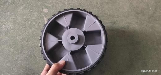 【货号05375】空压机配件气泵轮子8寸轱辘发电机空压机园林加厚型山地轮 商品图1