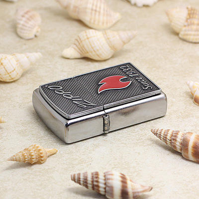 zippo打火机花砂贴章火苗红火焰29650 商品图2