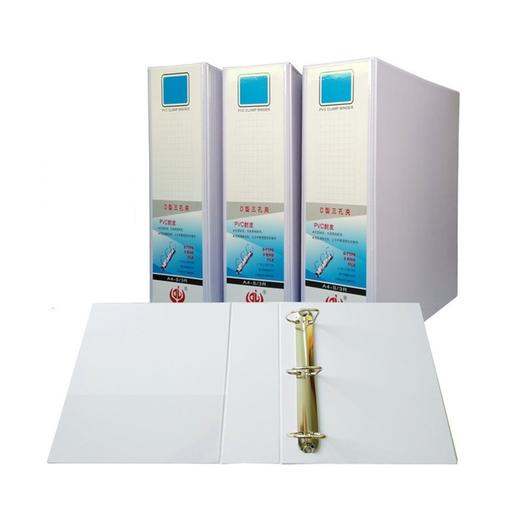 永得利PVC白板夹 A4三面插袋快捞夹1寸 2寸3寸4寸D型3孔活页夹 文件夹 商品图3