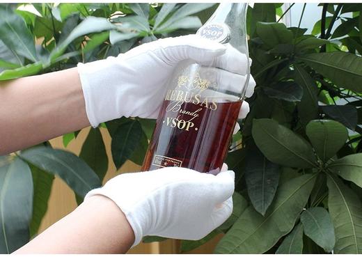 白色手套纯棉薄款劳保作业文玩防晒汗布盘珠开车白棉礼仪手套12付/包 商品图3