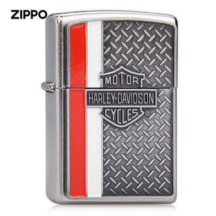 zippo之宝防风打火机 花沙哈雷徽章标志贴章28732 商品图0