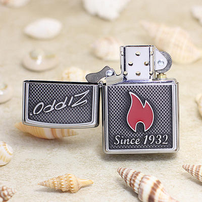 zippo打火机花砂贴章火苗红火焰29650 商品图1