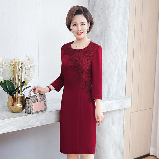 YCE-2017婚礼妈妈装大码高档连衣裙 商品图0