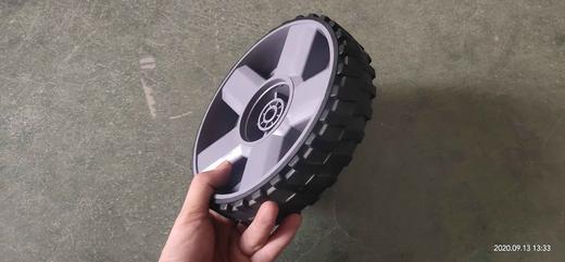 【货号05375】空压机配件气泵轮子8寸轱辘发电机空压机园林加厚型山地轮 商品图2