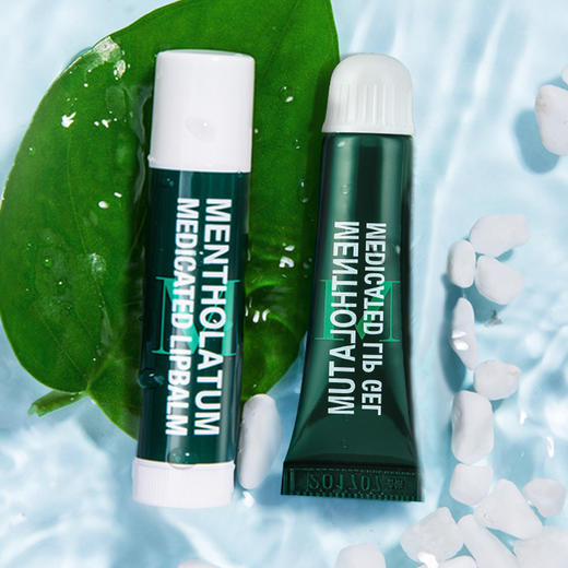 【曼秀雷敦润唇膏+啫喱2件套】秋冬薄荷味男女保湿滋润补水护唇膏 防干裂无色口红打底 商品图1