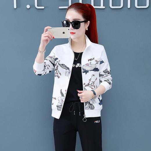 SP-313969宽松运动套装女春秋三件套 商品图3