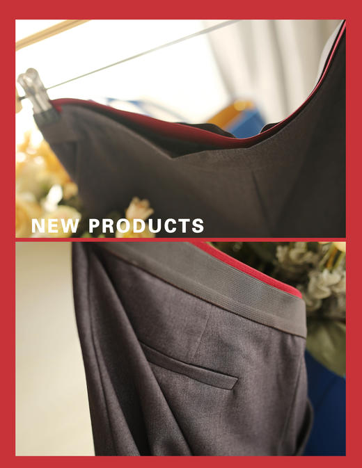 狠显瘦松紧腰微胖界肯定要收 精纺羊毛抗皱干爽西装裤 商品图4