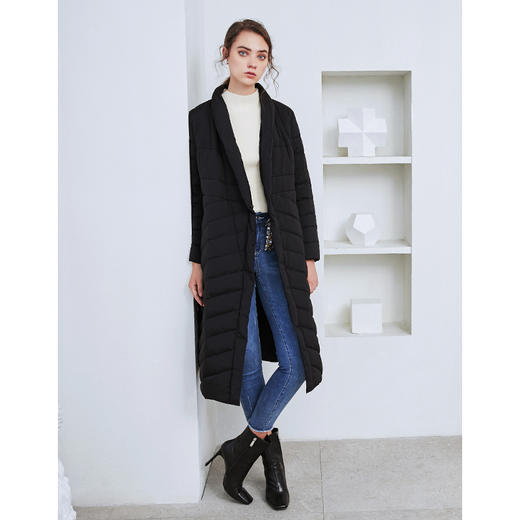 EITIE爱特爱秋冬新款宽松舒适百搭收腰显瘦薄款羽绒服外套女5811504 商品图2