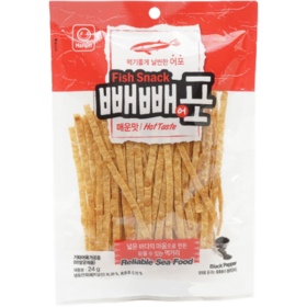 韩真 干鱼脯条辣味24g【中】