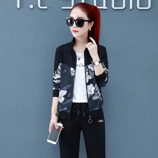 SP-313969宽松运动套装女春秋三件套 商品图2